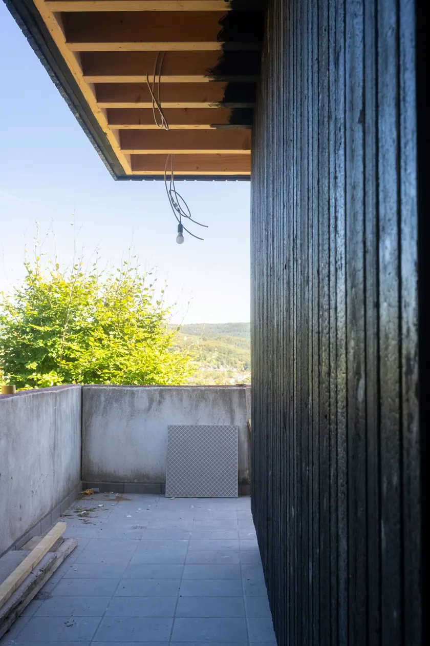 Fassade in Yakisugi – Detailansicht 2